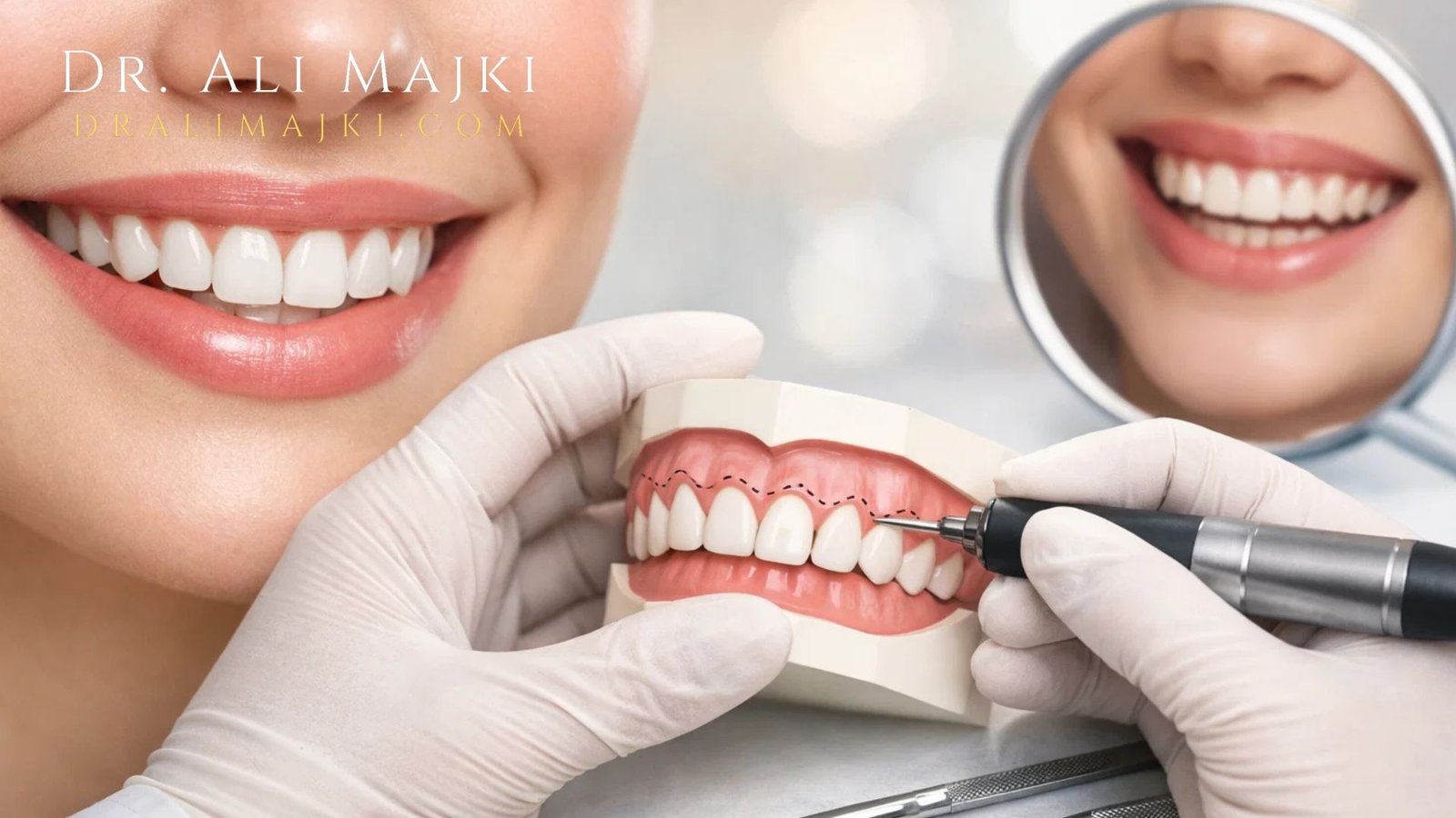 At the center of this specialised field is Dr. Ali Majki, widely recognised for his mastery of laser-based gum reshaping & his ability to correct gummy smiles with elegance and restraint.